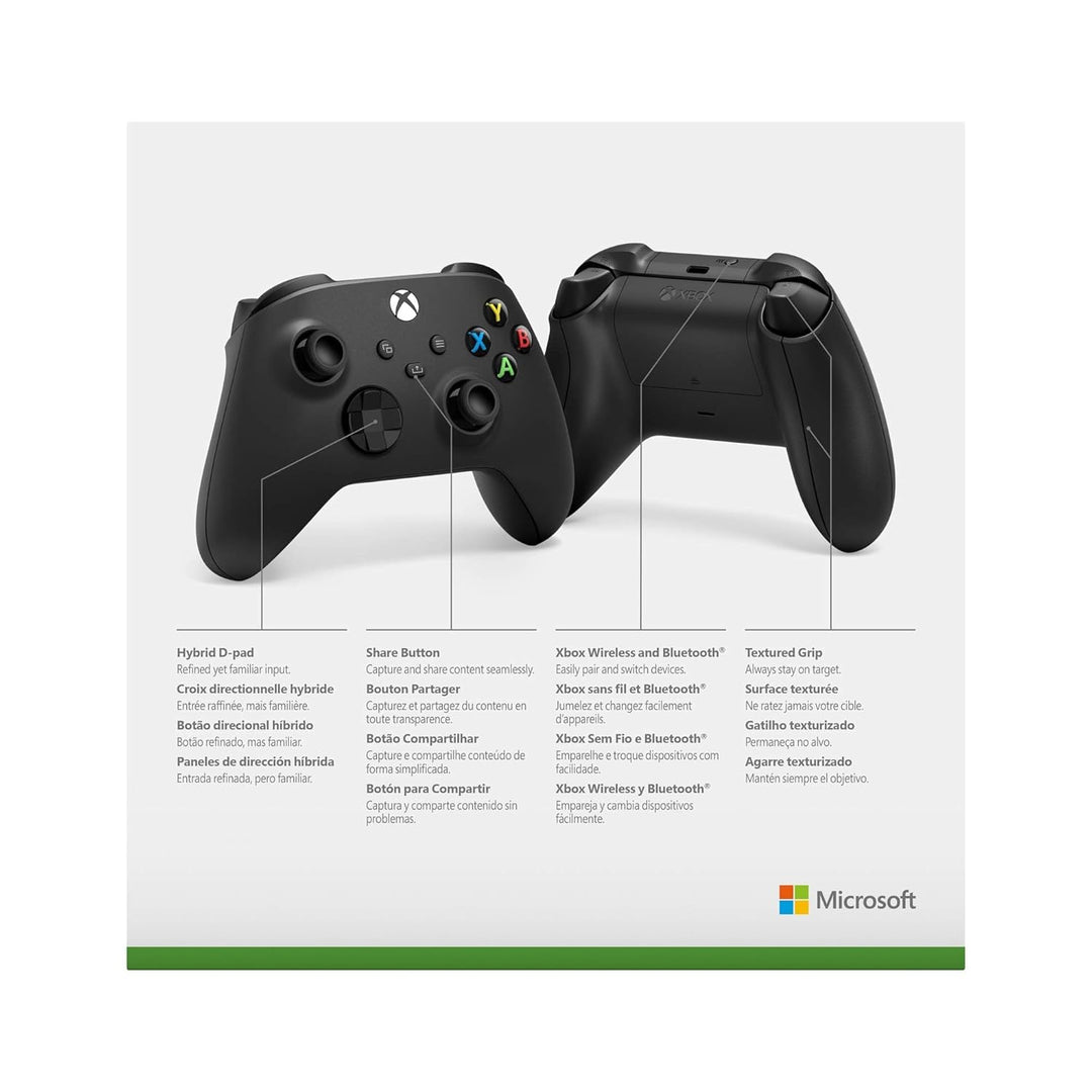 Microsoft Mando Inalámbrico Xbox Series/One/PC Negro Carbón
