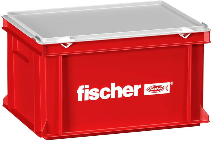 Fischer 091425 Handwerker Koffer gross L-Boxx, Rot Einzelartikel leerer Handwerker Koffer gross Hand