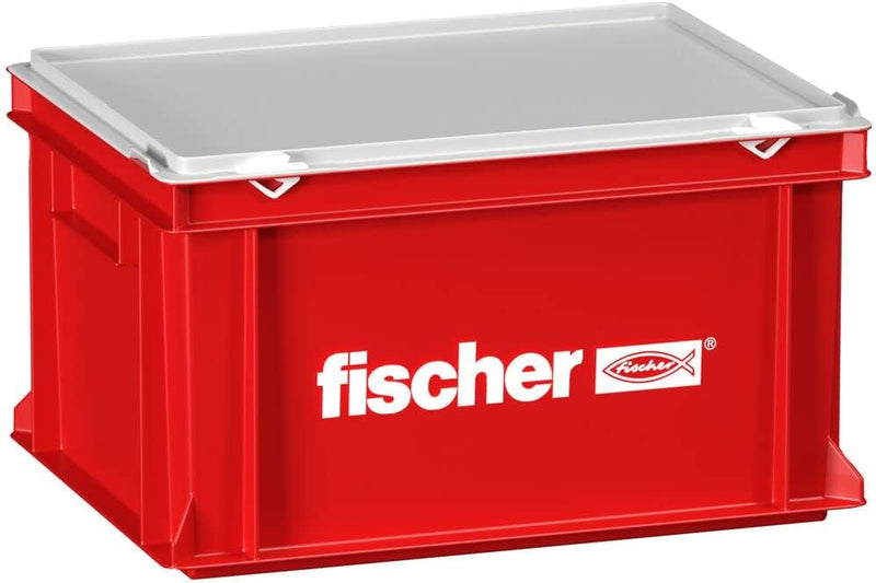 Fischer 091425 Handwerker Koffer gross L-Boxx, Rot Einzelartikel leerer Handwerker Koffer gross Hand