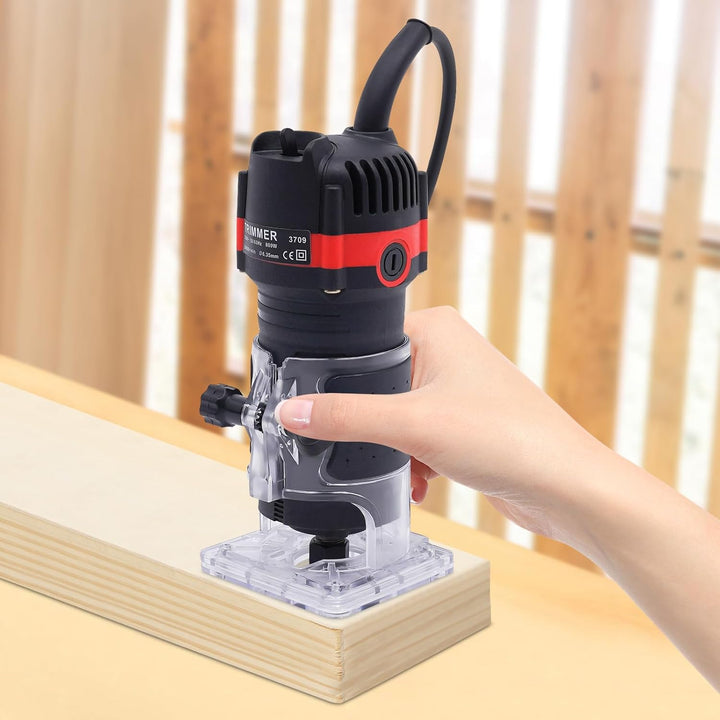 Holzfräse Oberfräse Einhandfräse 800W 30000r/min, Elektrik Kantenfräse Oberfräse Electric Hand Holzf