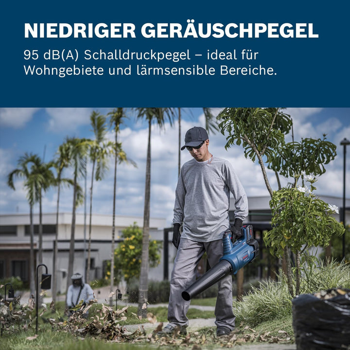 Bosch Professional BITURBO Akku-Gebläse GBL 18V-750 (Volumenstrom von 780 m³/h, Luftgeschwindigkeit