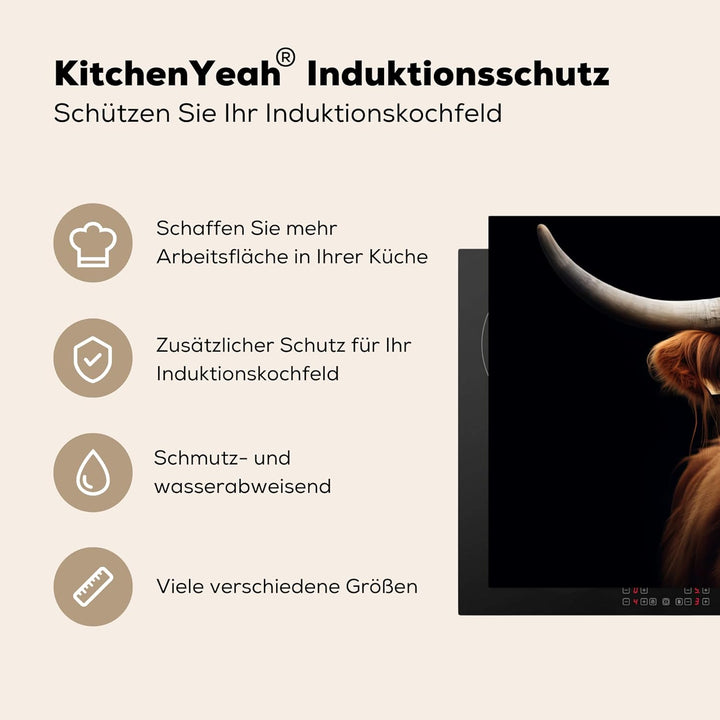 Herdabdeckplatte 90x52 cm Einteilig Induktionsmatte Küche Abdeckung Ceranfeld Herd Abdeckplatte Deko