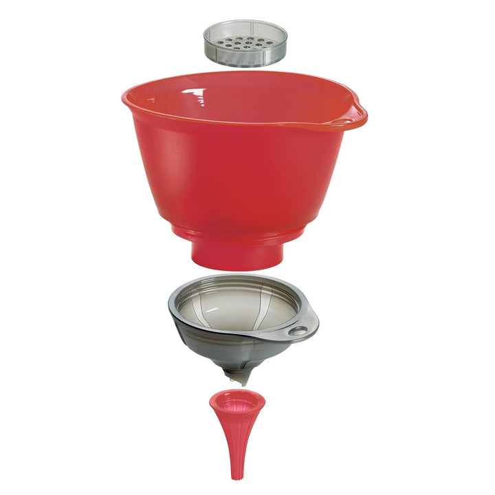 Cuisipro Universaltrichter Küchenhelfer, Silikon, rot 1 Rot, 1 Rot