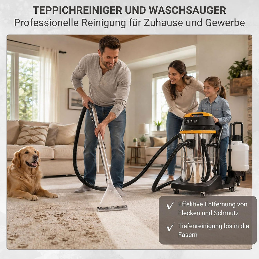 Syntrox Germany Teppichreiniger Waschsauger Shampoonierer Staubsauger Extraktionsgerät VCC-2000W-Car
