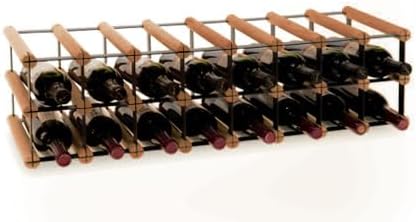 PROREGAL Modulares Weinregal VINOTECA MOD Metal | HxBxT 12,5x82,5x24,5cm | 8x1 Flaschen | Massives K