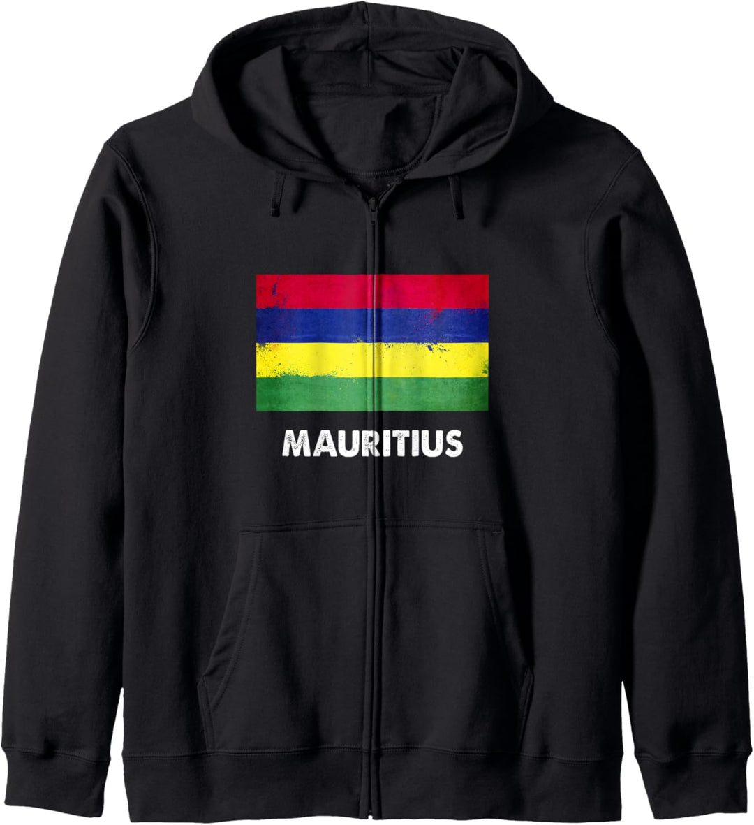Mauritianische Flagge von Mauritius Kapuzenjacke