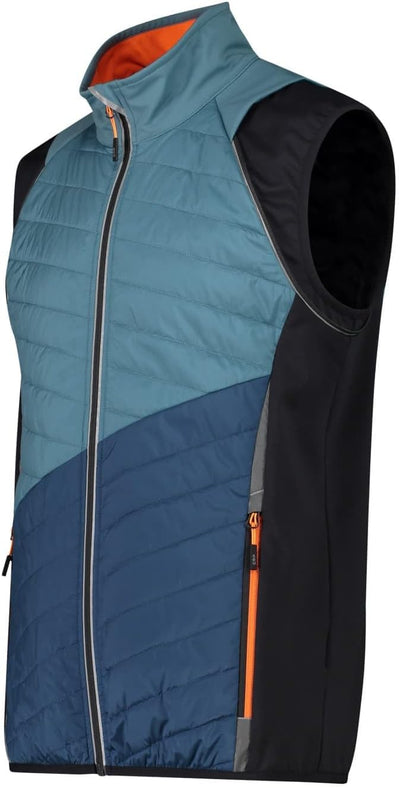 CMP Damen Gilet Softshell Waterproof Weste 50 hydro-bluesteel, 50 hydro-bluesteel