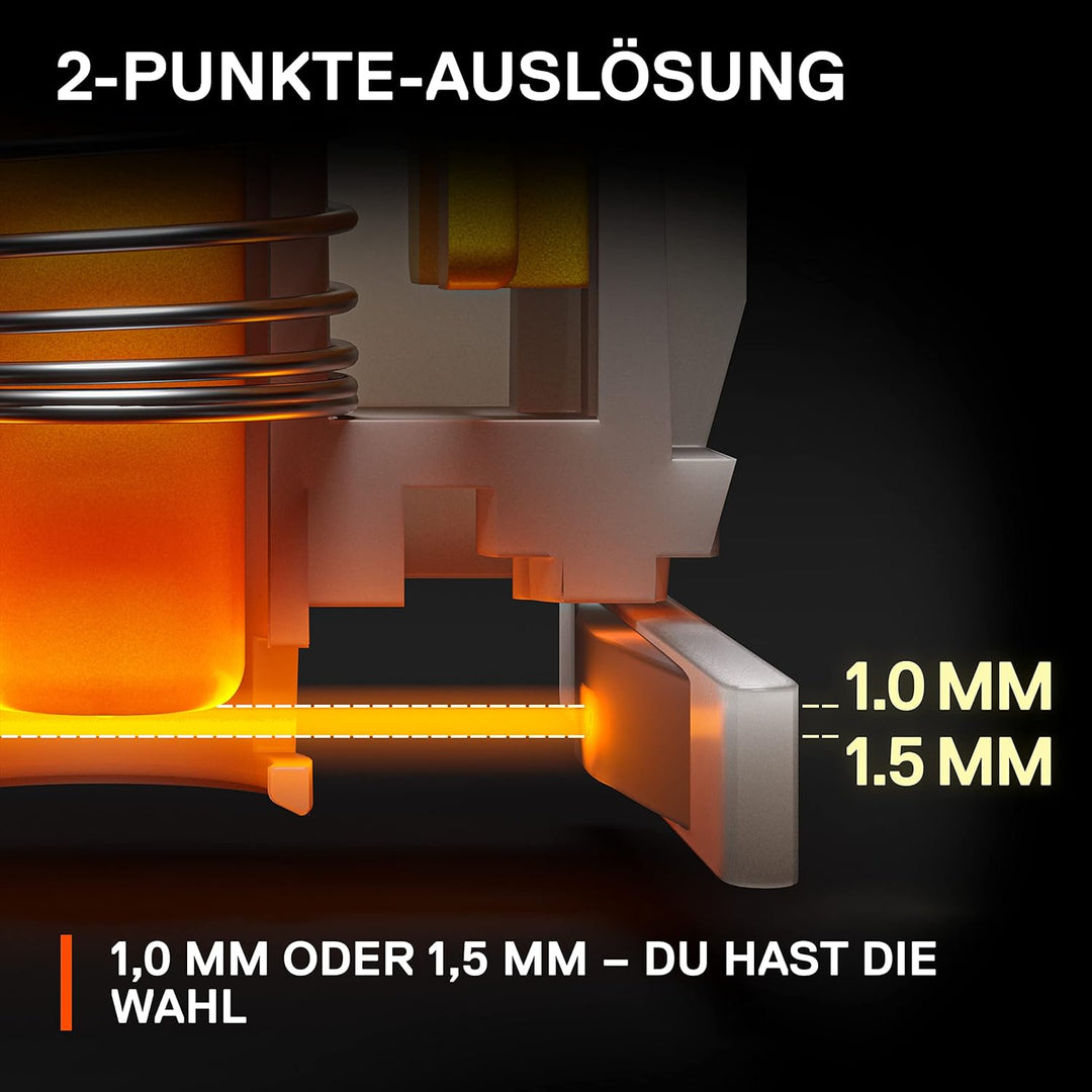 SteelSeries Apex 9 Mini - Mechanische Gaming-Tastatur - Optische Switches - 2-Punkt-Betätigung - Kom