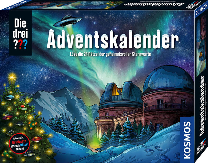 Die DREI ??? Adventskalender 2025 von Kosmos 632656, Löse die 24 Rätsel der geheimnisvollen Sternwar