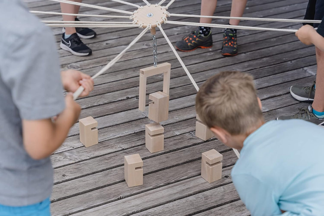 waelderspielzeug Kinder-Fröbelturm - Teamspiel für Kleinkinder von 4 bis 7 Jahren - das Original aus