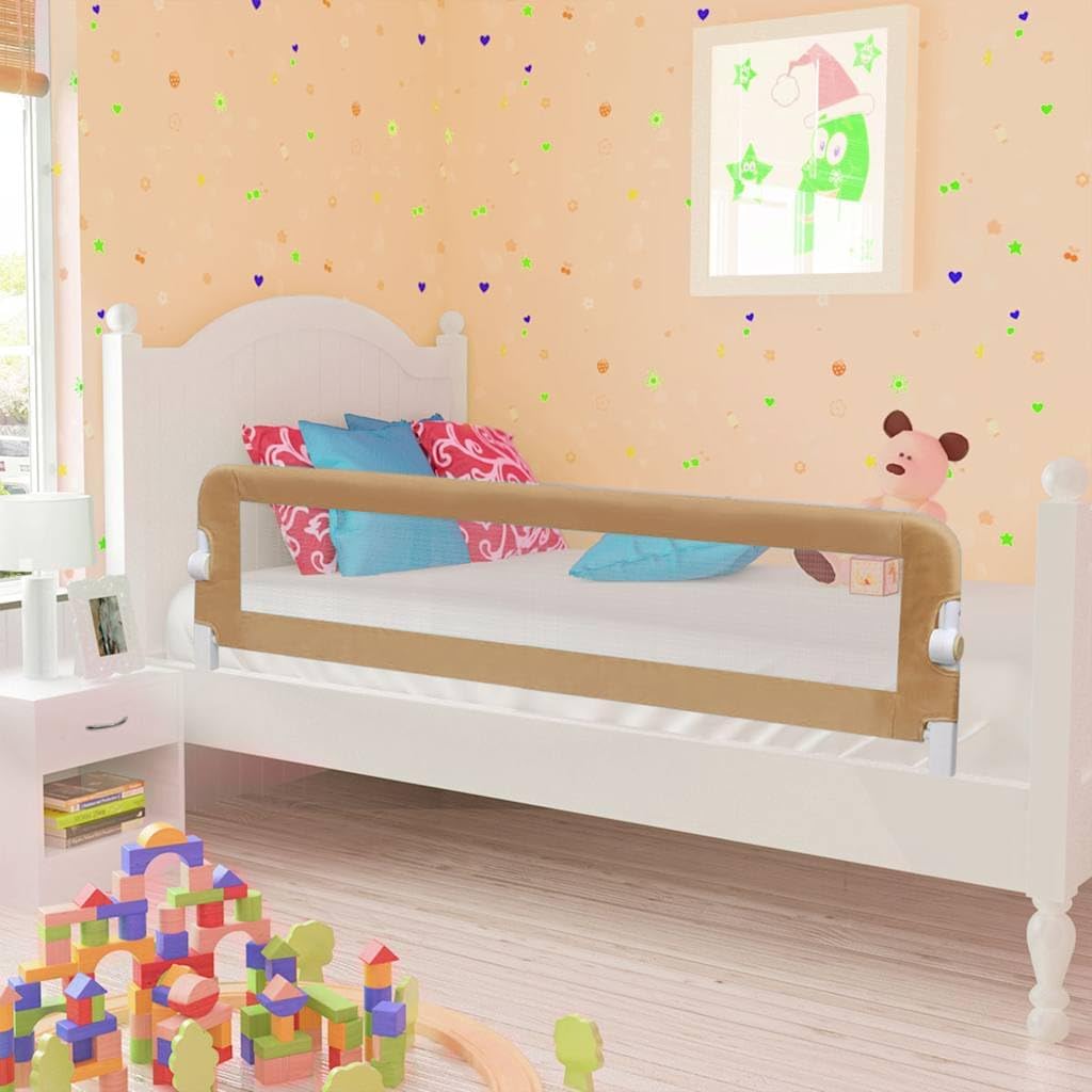 vidaXL Bettschutzgitter Bettgitter Kinderbettgitter Babybettgitter Rausfallschutz Kinder Baby Kleink