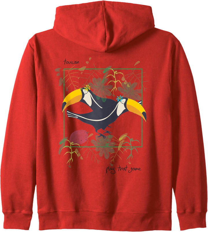 Tukan tropischer Vogel Vintage Dschungel Design Fun Geschenk Kapuzenjacke
