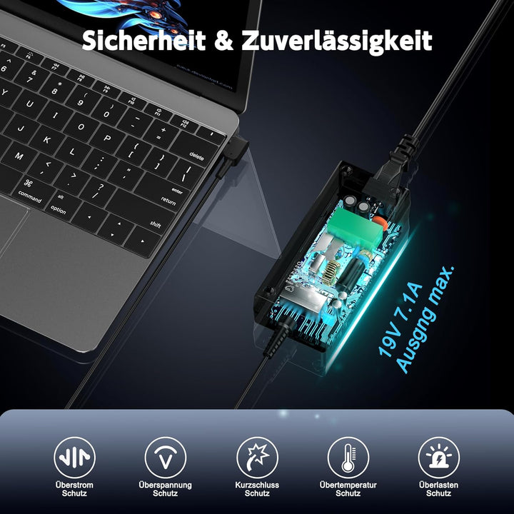 135 W Ladegerät für Acer Nitro 5 Gaming AN515-54 AN515-41 AN515-53 AN515-52 AN515-43 AN517-51 AN515-