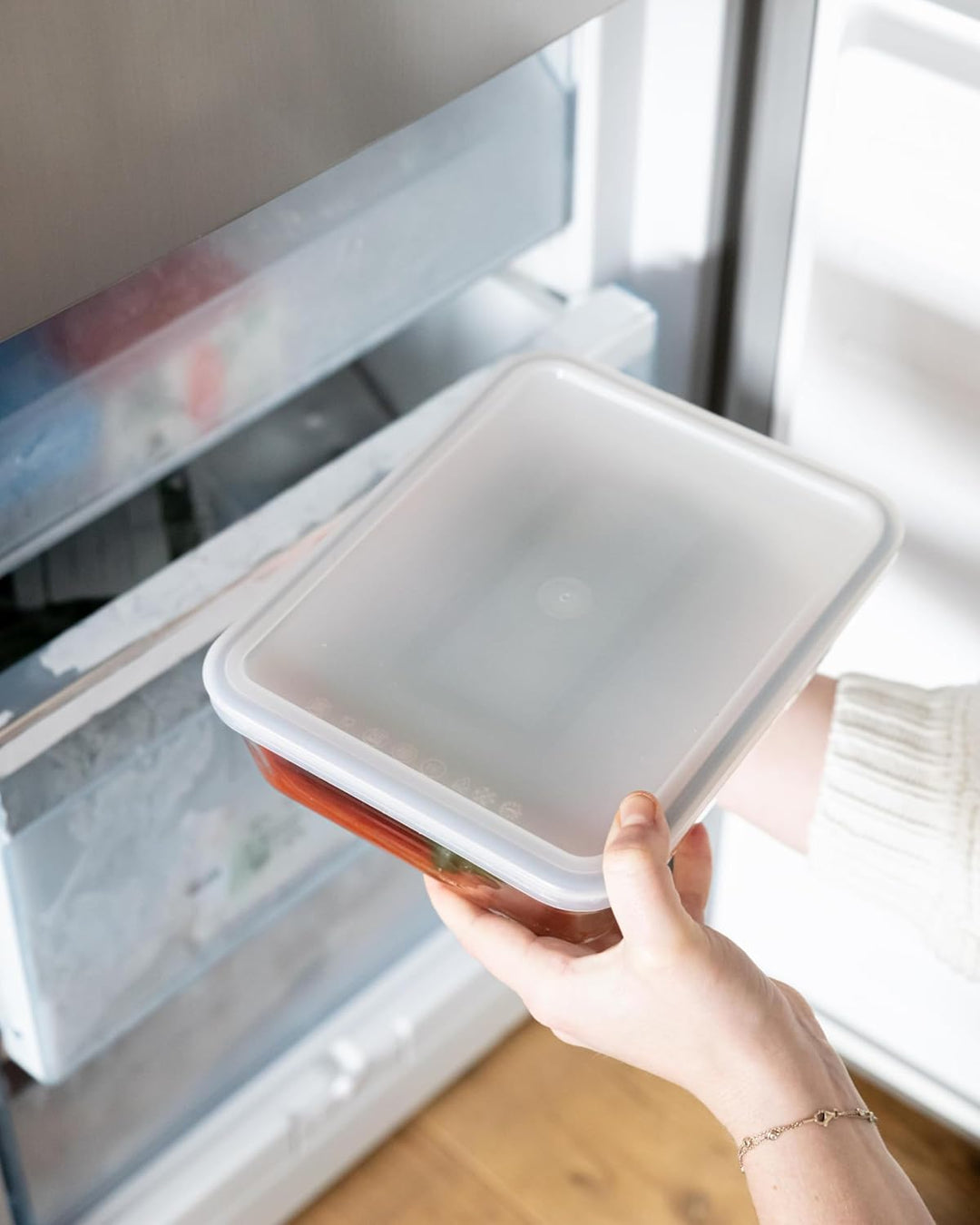 Pyrex® - Cook & Freeze – 4 Glasformen mit luftdichtem Deckel (0,8 l, 1,5 l, 2,6 l, 4 l) – speziell z