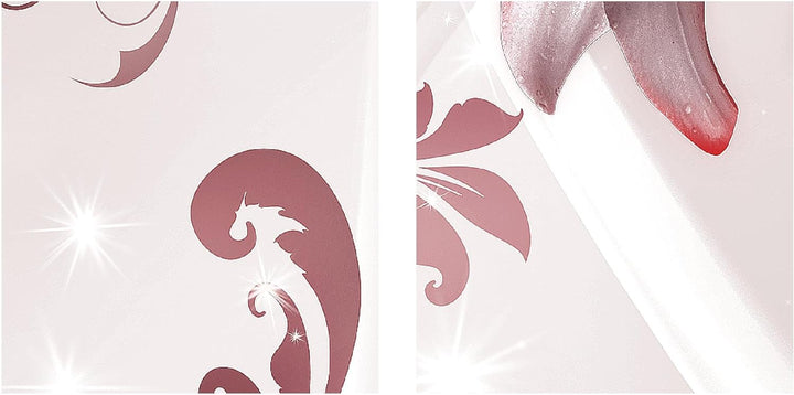 Runa Art Wandbilder Blumen Lilien Bild XXL Wohnzimmer Schlafzimmer Rosa Grau Abstrakt 120 x 80 cm 3