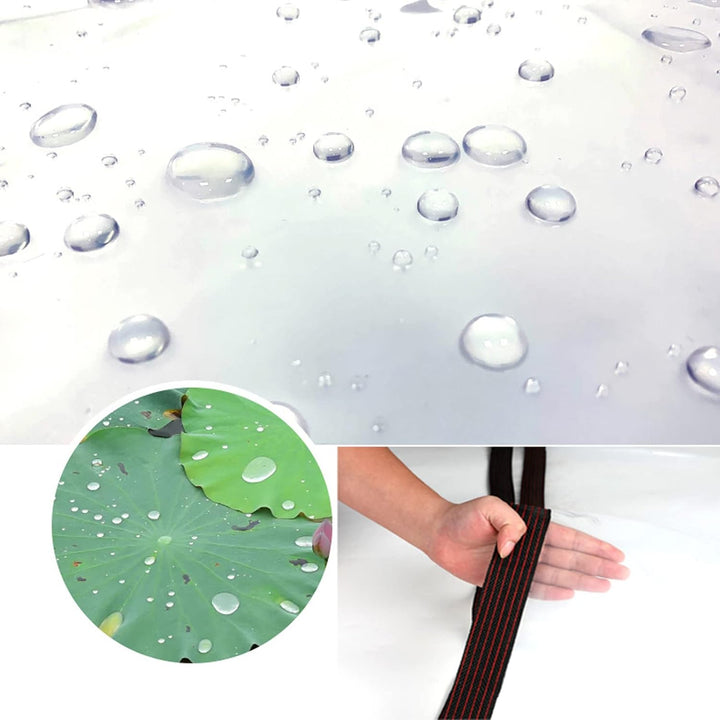 Transparent Plane mit ösen 2x2M,abdeckplane wasserdicht,Regenschutz Windschutz Mehrzweck Plane Für B