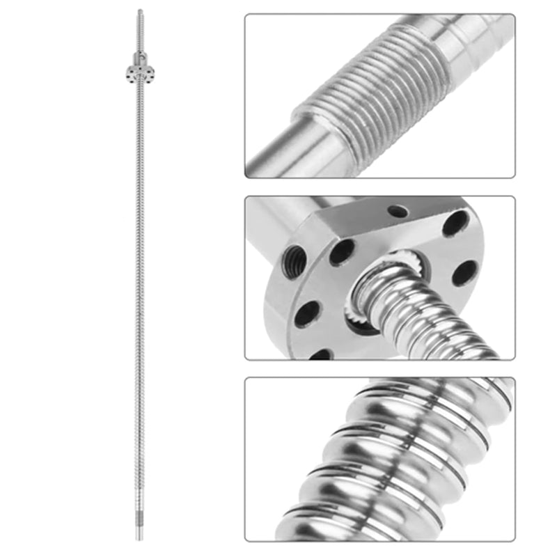 700mm SFU1204 Zero Backlash Kugelumlaufspindel CNC-Kugelgewindetrieb ohne seitliche Endlager