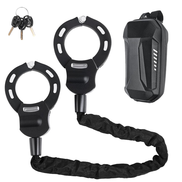 E Scooter Schloss, Handschellenschloss mit Schlüssel & wasserdichter Tasche, Schloss für E Scooter,