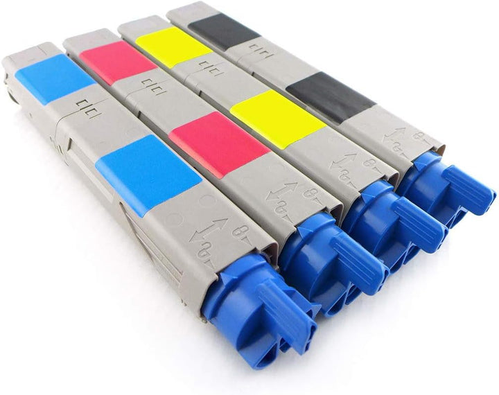 Green2Print Toner Toner-Set, 4 Kartuschen 4X 2500 Seiten passend für Oki MC350, MC360, C3300N, C3400