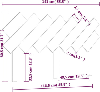 Tidyard Bett Kopfteil,Rückenlehne für Bett, Kopfenden Holzbretter Betthaupt Bettkopfteil,für Wand,Sc