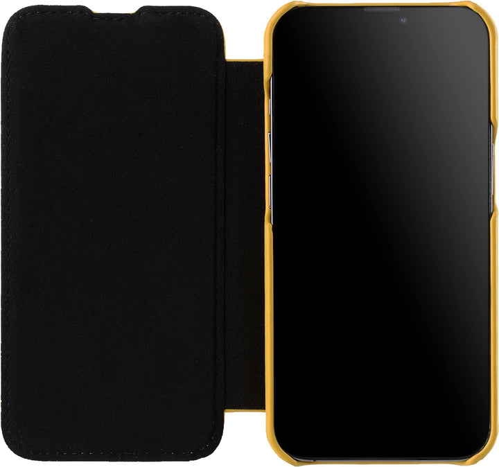 STILGUT Book Case kompatibel mit iPhone 13 Pro Max (6.7“) Hülle aus italienischem Leder - iPhone 13