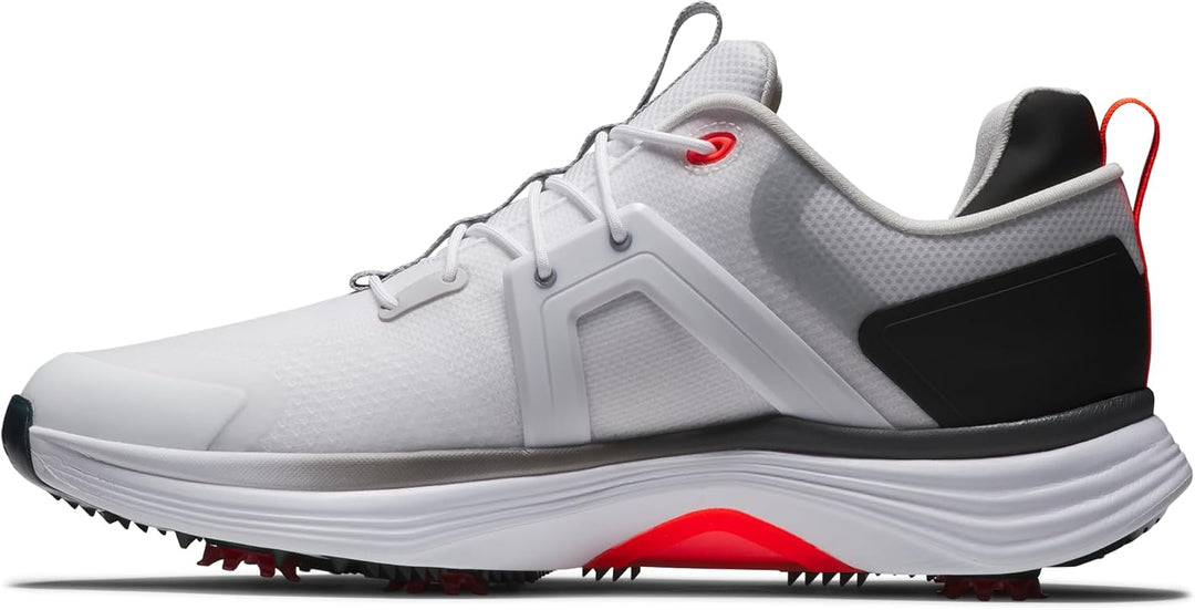 Footjoy Herren Hyperflex Golfschuhe 42.5 EU Weiss Schwarz Rot, 42.5 EU Wei&#xDF; Schwarz Rot