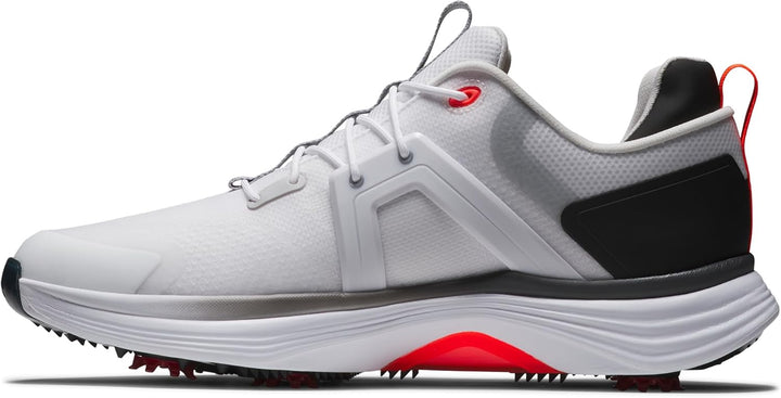 Footjoy Herren Hyperflex Golfschuhe 44 EU Weiss Schwarz Rot, 44 EU Wei&#xDF; Schwarz Rot