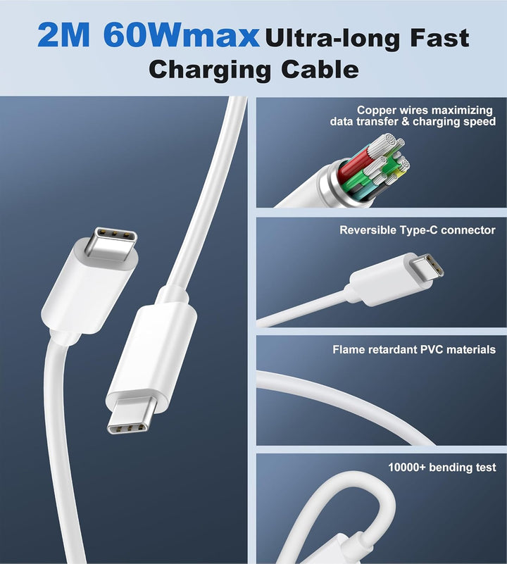 45W USB C Ladegerät Ladekabel for iPhone 17 16 15/17 16 15 Pro/17 16 15 Pro Max/17 Air/16 15 Plus/iP