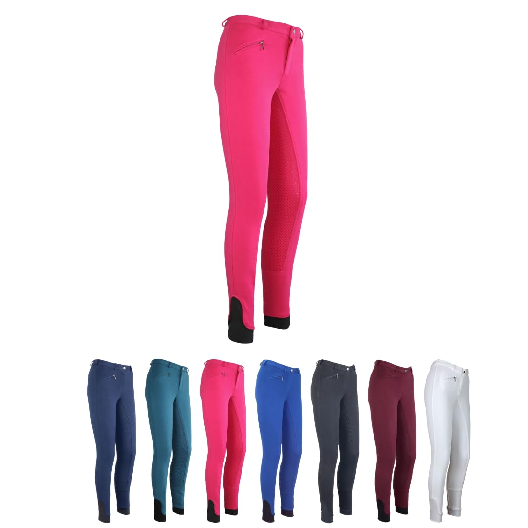 RL24 - Kinder-Reithose Flex Basicline | Vollbesatz-Reitleggings für Mädchen & Jungen | hautfreundlic