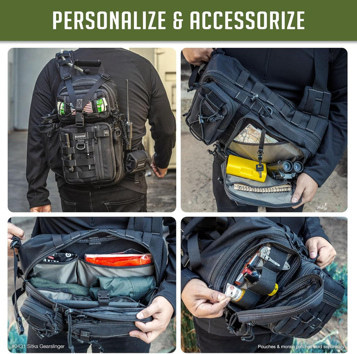 Maxpedition Gearslinger Sitka, 10 liters Schwarz, Schwarz