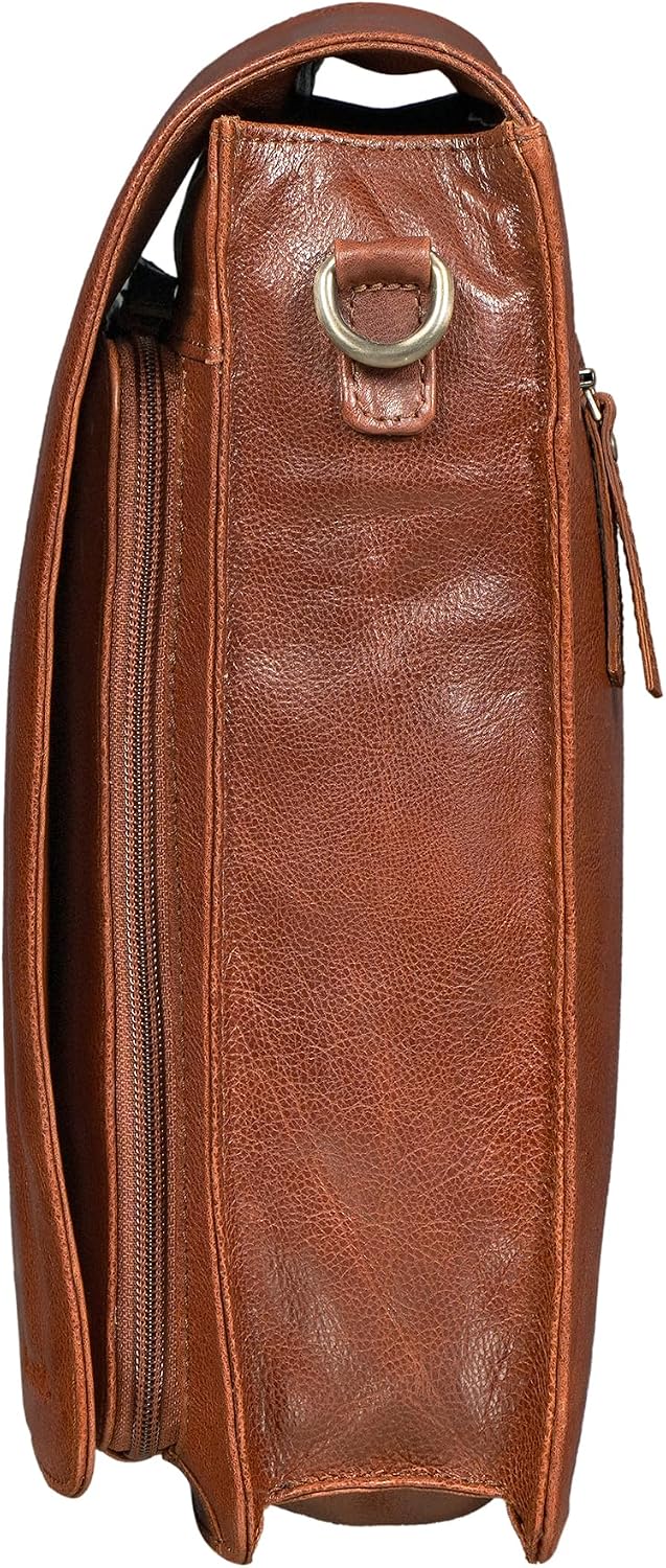 STILORD "Oxford Vintage Umhängetasche Leder Herren für 13 Zoll Tablet MacBooks und iPad Schultertasc