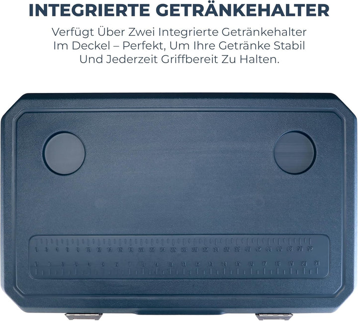 Subcold MOBI Rollkühlbox - Isolierte Kühlbox auf Rollen mit Griffen und Ablauf | Eiskühler für Reise