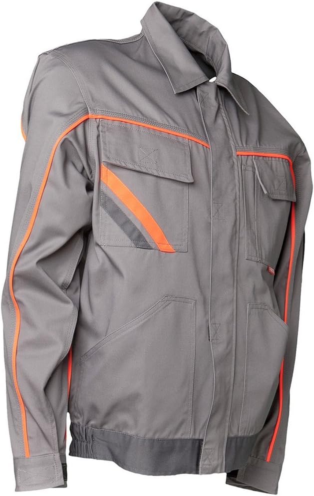 Planam Grösse 66 Herren Visline V2 Bundjacke zink orange schiefer Modell 2480