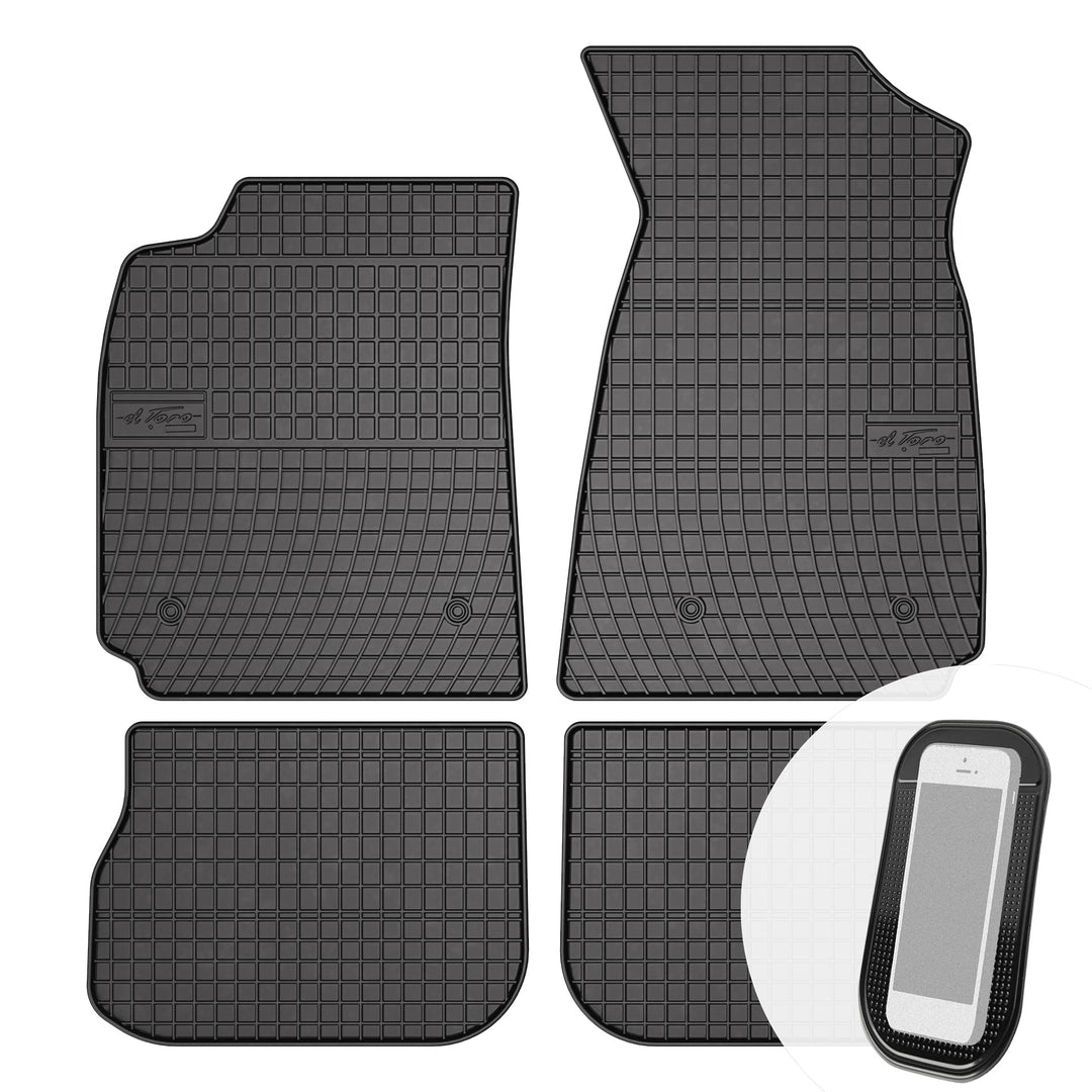 Gummimatten Auto Fussmatten Gummi Automatten Passgenau 4-teilig Set - passend für Audi A4 B5 / Avant