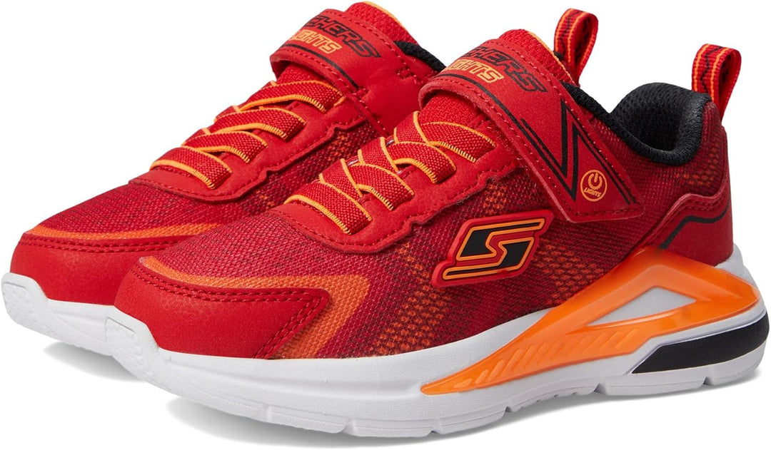 Skechers Jungen Tri-namicsArbeiten 21 EU Red Textile Orange Black Trim, 21 EU Red Textile Orange Bla