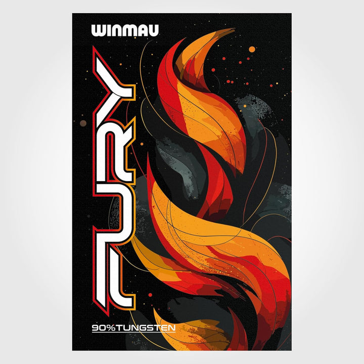 WINMAU Fury 24 Gramm Profi Wolfram Steeltip Dartpfeile Set mit Flights und Schäfte