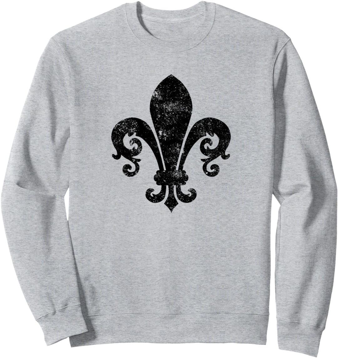 Fleur-de-lis, Schwarz Sweatshirt