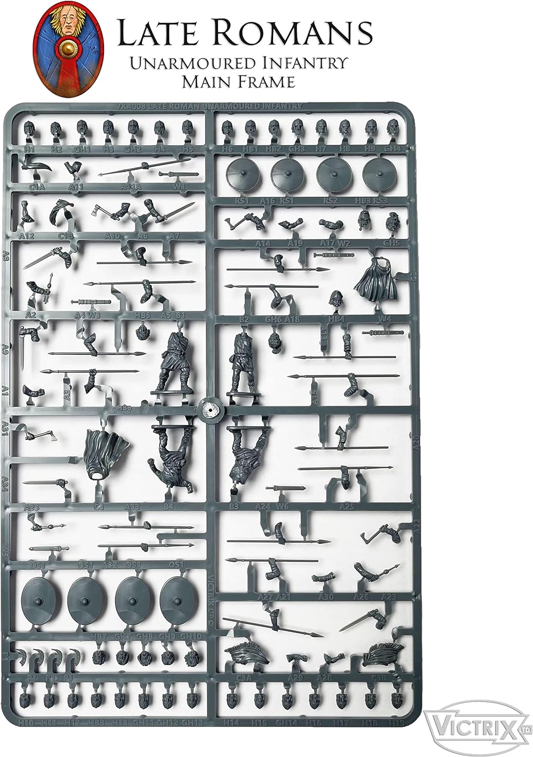 Victrix Ltd Spätrömische Infanterie, unbewaffnet