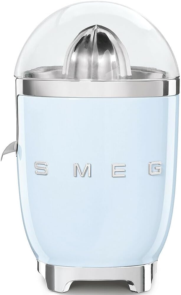 SMEG, Elektrische Zitruspresse CJF11PBEU, tropfsicherer Auslauf und Universalkegel, rutschfeste Stel