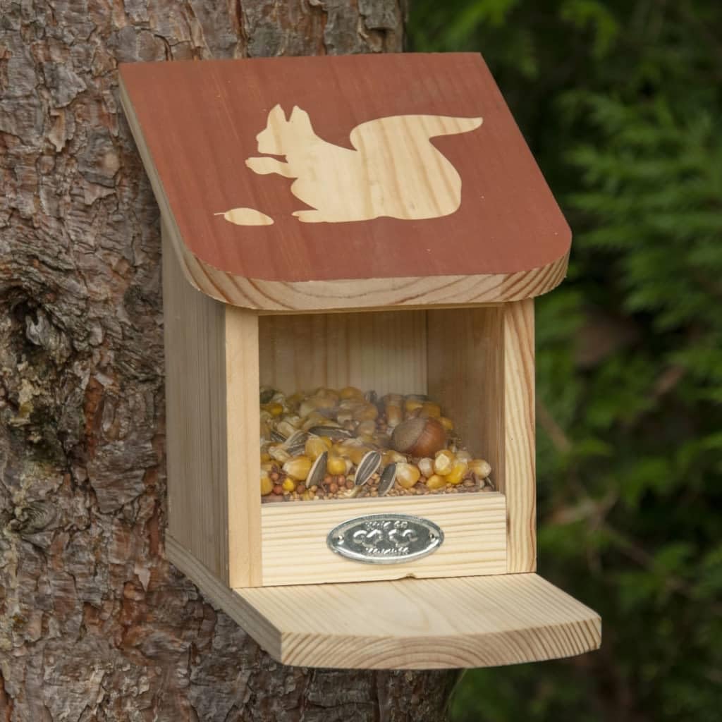 Esschert Design Eichhörnchen-Futterhaus - Holz