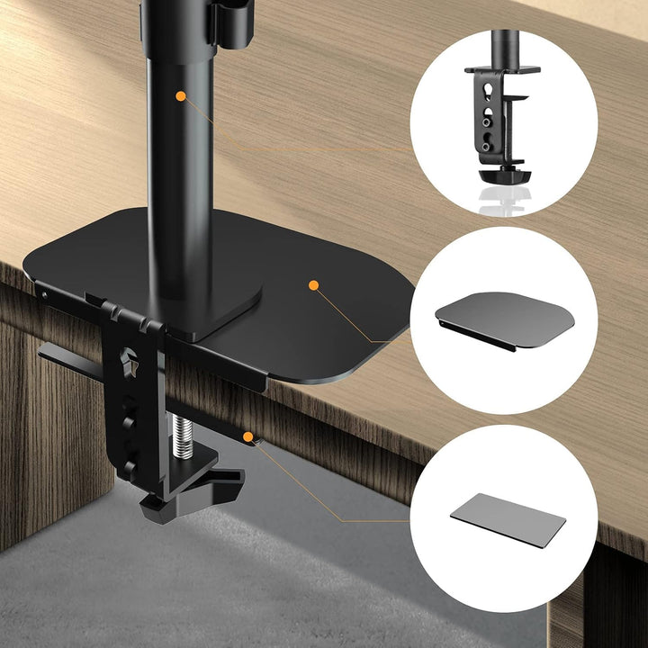 Pholiten Monitorhalter-Verstärkungsplatte für dünne, Glas- und andere zerbrechliche Tischplatten, St