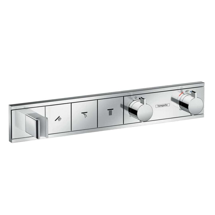 Hansgrohe Thermostat Unterputz rainSelect Fertigset 3 Verbraucher Chrom, 15356000