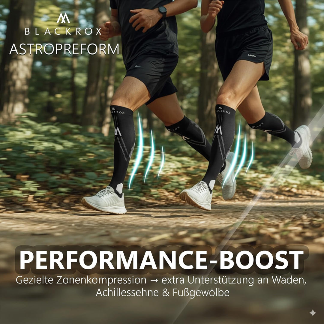 BLACKROX Kompressionsstrümpfe Sport Astropreform Kompressionssocken Vergleichssieger Sportkompressio
