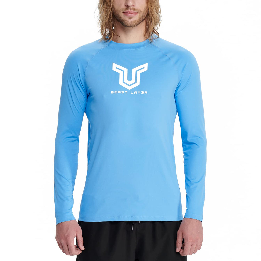 HUGE SPORTS Herren Festes Rashguard Langarm Surfen Schwimmshirt Langarmshirt alle Outdoor Aktivitäte