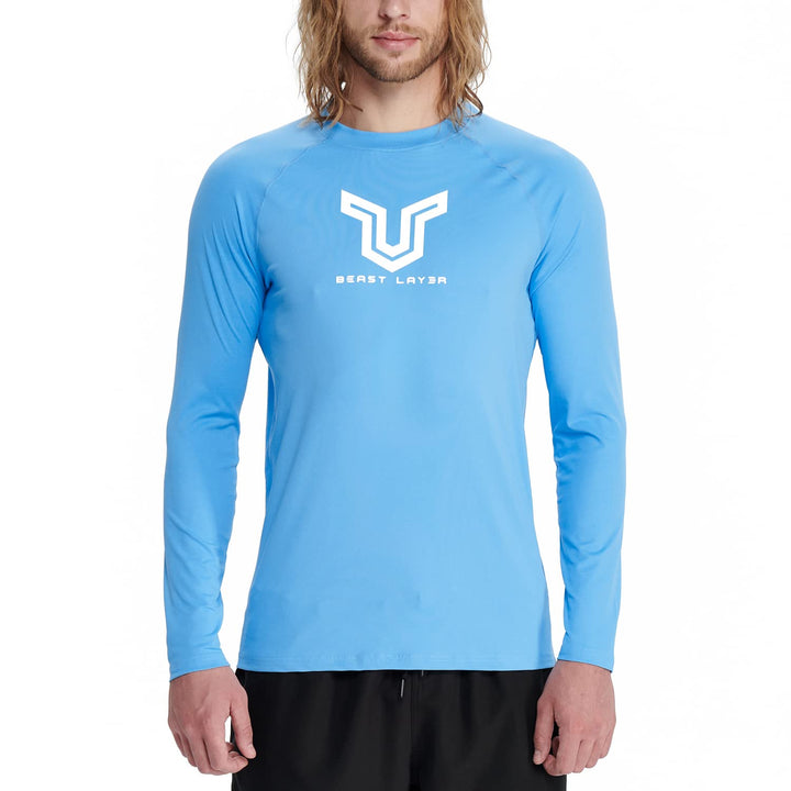 HUGE SPORTS Herren Festes Rashguard Langarm Surfen Schwimmshirt Langarmshirt alle Outdoor Aktivitäte