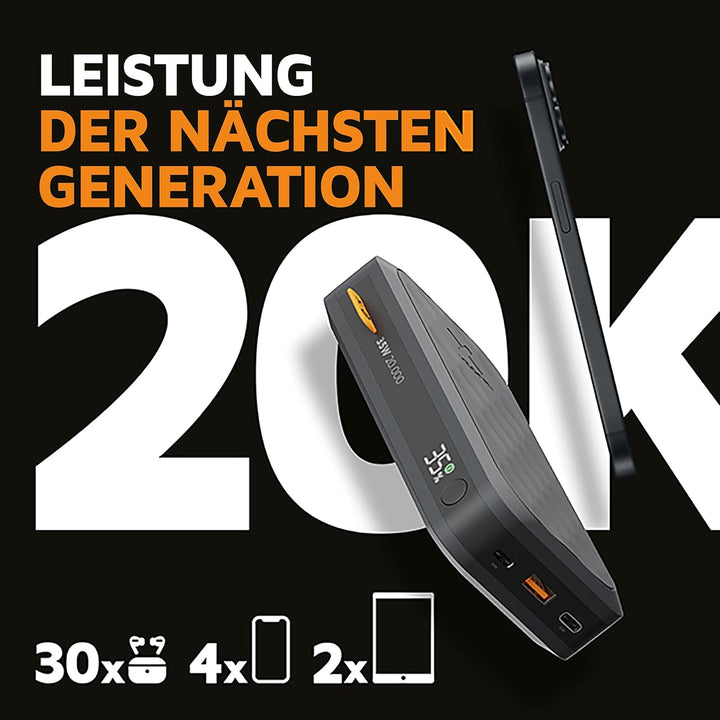 Xtorm 35W Fuel Series Powerbank 20.000 Midnight Black Neu Schwarz 20000 Milliamperestunden (mAh), Sc