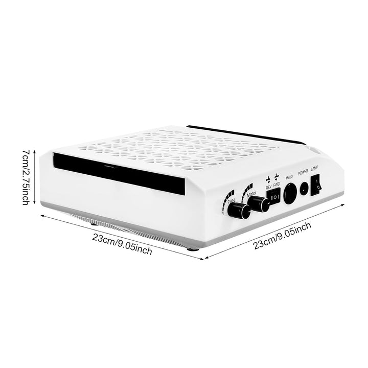 4 in 1 Profi-Nagelfräse, Staub-Staubsauger, 6 Schleifköpfe, LED-Beleuchtung 360 Grad, Filtersystem,