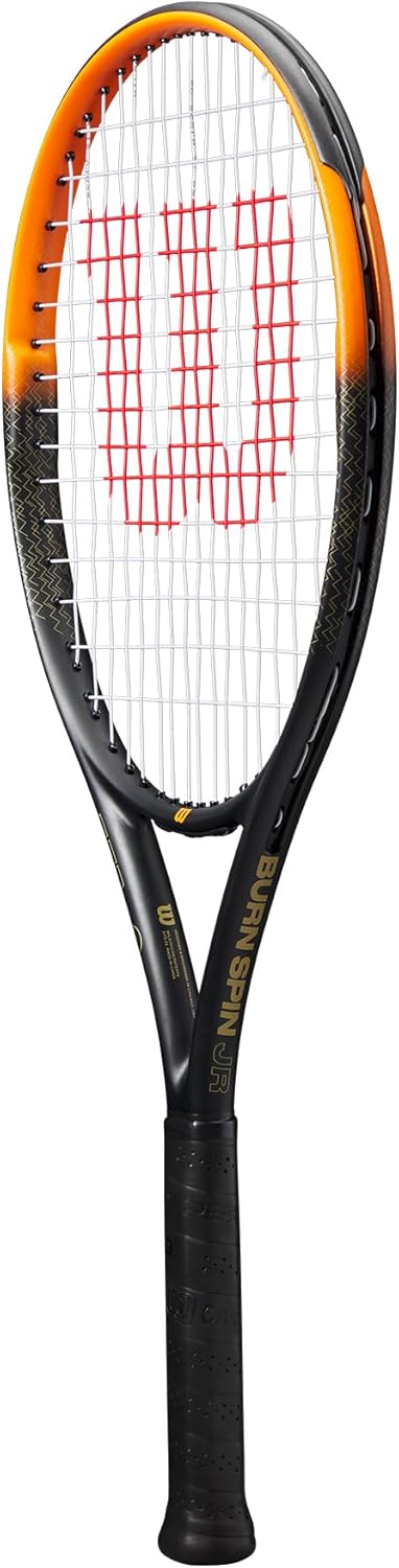 Wilson Burn Spin Jr 26 Tennis Racket, Schwarz/Orange
