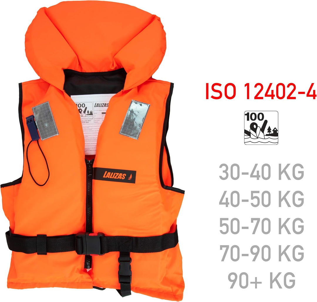 HonuNautic Feststoff Rettungsweste für Kinder und Erwachsene | Feststoffweste | 100 N, CE ISO 12402-