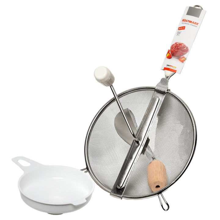 Westmark Einkoch-Set S- Küchensieb & Einmach-Trichter für Marmelade, Mus oder Brei - 20cm Durchmesse